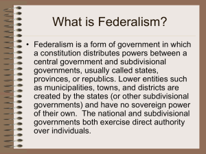 Defining Federalism