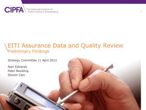 EITI assurance data and quality review