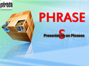 Click here to PPT on Adjective Phrases