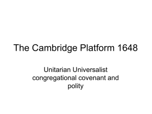 The Cambridge Platform