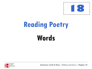 Reading Poetry - Connect English