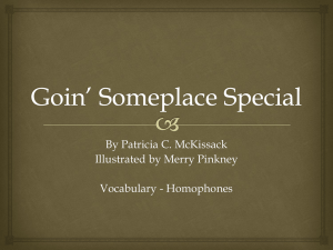 Goin` Someplace Special