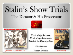 Stalin`s Show Trials