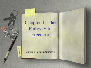 Chapter 1- The Pathway to Freedom