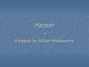 Macbeth and Iambic Pentameter