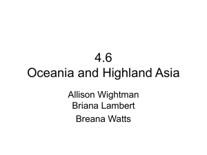 4.6 Oceania and Highland Asia