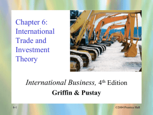 International Trade and Investment Theory