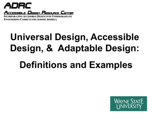 Adaptable Design - Wayne State University