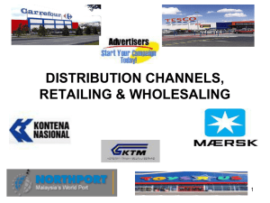 Distribution Retailing Wholesaling