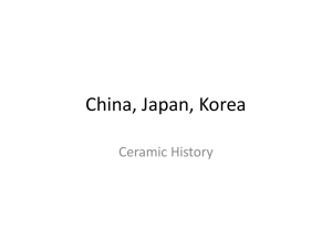 Ceramics-China, Japan,Korea