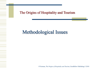 The Origins of Hospitality and Tourism