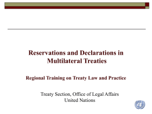 reservations and declarations - United Nations Treaty Collection