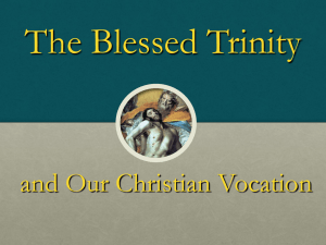 The Blessed Trinity - Midwest Theological Forum
