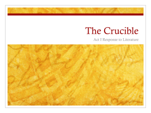 Crucible Act One Prompt