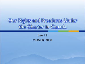Rights and Freedoms in Canada