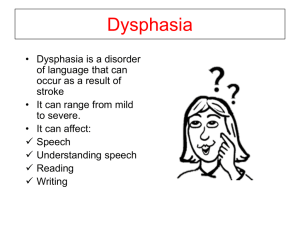 Dysphasia