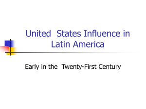 United States Influence in Latin America