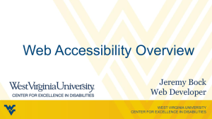 Web Accessibility Overview