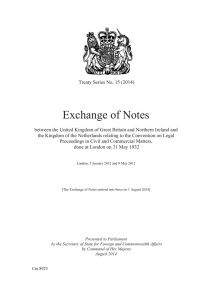 Cm 8923 - Treaty Series No. 15 (2014)