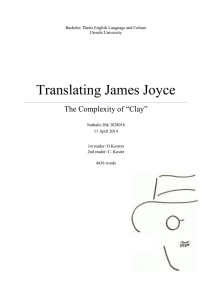 Translating James Joyce - Utrecht University Repository