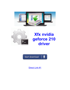 Xfx nvidia geforce 210 driver