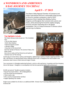 a wondrous and ambitious 9 day journey to china!