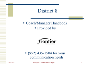 District 8 – Coaches and Managers Handbook