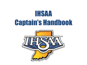 IHSAA Captains Handbook Presentation