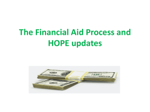 Week 12 - Financial Aid-Hope