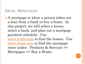 Excel: Mortgages