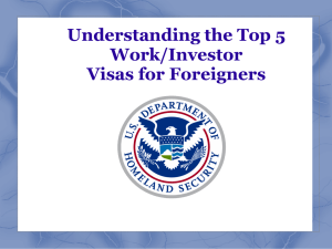 Top 5 Work/Investor Visas for Foreigners