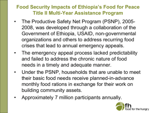 Food for the Hungry, Ethiopia 2005-8, Title II MYAP