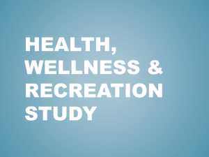 Health wellness recreation study