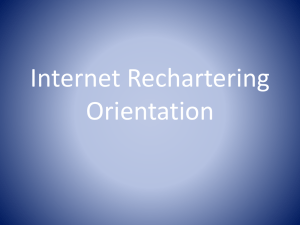 Internet Rechartering Orientation