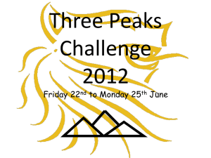 Three Peaks 2012 - Beechen Cliff School
