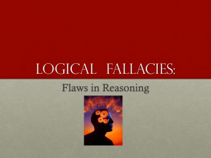 ENC1101 Logical Fallacies