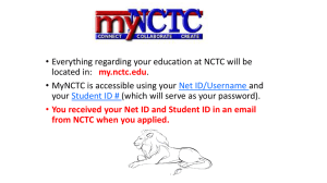 Access myNCTC