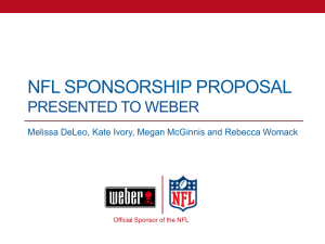 Weber Grills/NFL Sponsorship Proposal