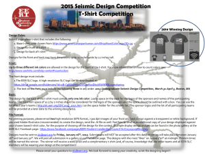 2015 Seismic Design Competition T-Shirt