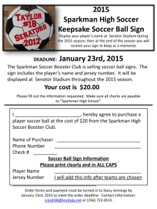Soccer Ball Sign order form ()