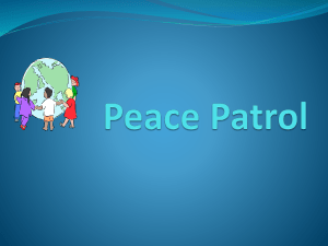 Peace Patrol Training
