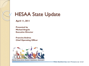 HESAA State Update