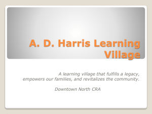 A. D. Harris Learning Village - Florida Redevelopment Association