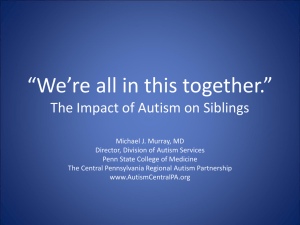 Siblings and Autism