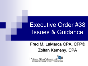 Executive Order #38 (2010 Version)