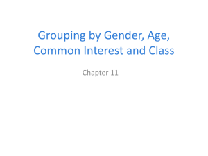 Chapter 22, Grouping by Sex, Age, Common
