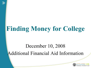 Federal Financial Aid PowerPoint