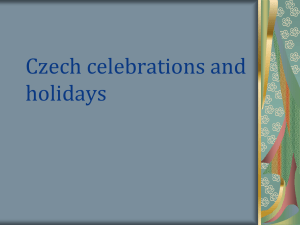 Czech celebrations and holidays
