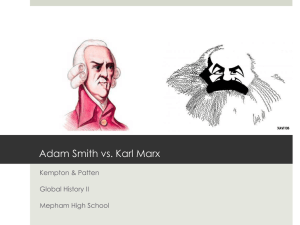 Marx vs. Smith