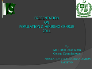 4. Presentation on Population Census Statistics by